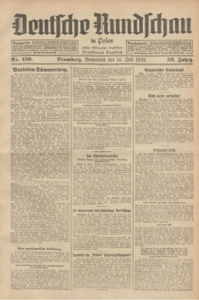 Deutsche Rundschau in Polen : früher Ostdeutsche Rundschau, Bromberger Tageblatt. Jg.52, Nr. 159 (14 Juli 1928) + dod.