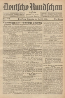 Deutsche Rundschau in Polen : früher Ostdeutsche Rundschau, Bromberger Tageblatt. Jg.52, Nr. 163 (19 Juli 1928) + dod.