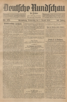 Deutsche Rundschau in Polen : früher Ostdeutsche Rundschau, Bromberger Tageblatt. Jg.52, Nr. 175 (2 August 1928) + dod.