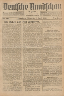 Deutsche Rundschau in Polen : früher Ostdeutsche Rundschau, Bromberger Tageblatt. Jg.52, Nr. 180 (8 August 1928) + dod.