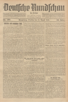 Deutsche Rundschau in Polen : früher Ostdeutsche Rundschau, Bromberger Tageblatt. Jg.52, Nr. 190 (21 August 1928) + dod.