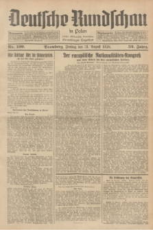 Deutsche Rundschau in Polen : früher Ostdeutsche Rundschau, Bromberger Tageblatt. Jg.52, Nr. 199 (31 August 1928) + dod.