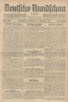 Deutsche Rundschau in Polen : früher Ostdeutsche Rundschau, Bromberger Tageblatt. Jg.52, Nr. 201 (2 September 1928) + dod.