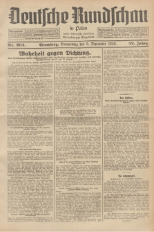 Deutsche Rundschau in Polen : früher Ostdeutsche Rundschau, Bromberger Tageblatt. Jg.52, Nr. 204 (6 September 1928) + dod.