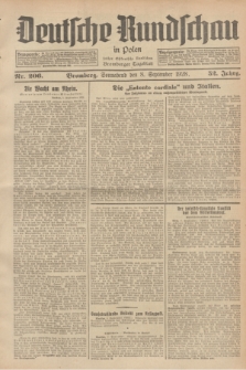 Deutsche Rundschau in Polen : früher Ostdeutsche Rundschau, Bromberger Tageblatt. Jg.52, Nr. 206 (8 September 1928) + dod.