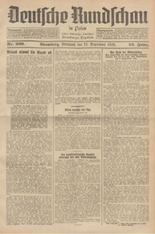 Deutsche Rundschau in Polen : früher Ostdeutsche Rundschau, Bromberger Tageblatt. Jg.52, Nr. 209 (12 September 1928) + dod.