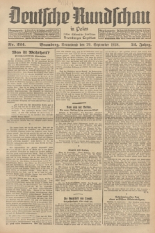 Deutsche Rundschau in Polen : früher Ostdeutsche Rundschau, Bromberger Tageblatt. Jg.52, Nr. 224 (29 September 1928) + dod.