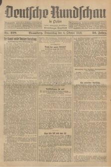 Deutsche Rundschau in Polen : früher Ostdeutsche Rundschau, Bromberger Tageblatt. Jg.52, Nr. 228 (4 Oktober 1928) + dod.