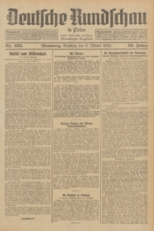 Deutsche Rundschau in Polen : früher Ostdeutsche Rundschau, Bromberger Tageblatt. Jg.52, Nr. 232 (9 Oktober 1928) + dod.