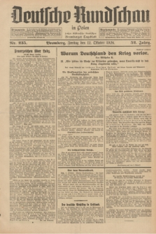 Deutsche Rundschau in Polen : früher Ostdeutsche Rundschau, Bromberger Tageblatt. Jg.52, Nr. 235 (12 Oktober 1928) + dod.