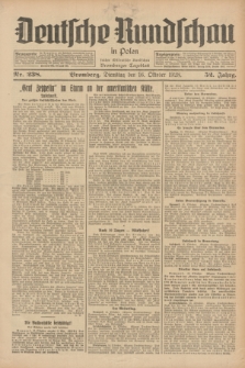 Deutsche Rundschau in Polen : früher Ostdeutsche Rundschau, Bromberger Tageblatt. Jg.52, Nr. 238 (16 Oktober 1928) + dod.