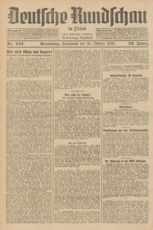 Deutsche Rundschau in Polen : früher Ostdeutsche Rundschau, Bromberger Tageblatt. Jg.52, Nr. 242 (20 Oktober 1928) + dod.