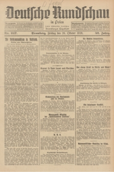 Deutsche Rundschau in Polen : früher Ostdeutsche Rundschau, Bromberger Tageblatt. Jg.52, Nr. 247 (26 Oktober 1928) + dod.