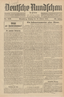Deutsche Rundschau in Polen : früher Ostdeutsche Rundschau, Bromberger Tageblatt. Jg.52, Nr. 249 (28 Oktober 1928) + dod.