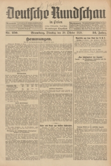 Deutsche Rundschau in Polen : früher Ostdeutsche Rundschau, Bromberger Tageblatt. Jg.52, Nr. 250 (30 Oktober 1928) + dod.