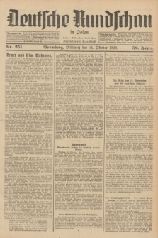 Deutsche Rundschau in Polen : früher Ostdeutsche Rundschau, Bromberger Tageblatt. Jg.52, Nr. 251 (31 Oktober 1928) + dod.