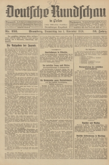 Deutsche Rundschau in Polen : früher Ostdeutsche Rundschau, Bromberger Tageblatt. Jg.52, Nr. 252 (1 November 1928) + dod.