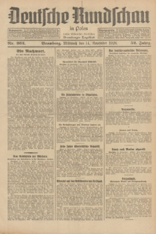 Deutsche Rundschau in Polen : früher Ostdeutsche Rundschau, Bromberger Tageblatt. Jg.52, Nr. 262 (14 November 1928) + dod.
