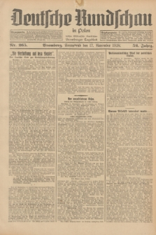 Deutsche Rundschau in Polen : früher Ostdeutsche Rundschau, Bromberger Tageblatt. Jg.52, Nr. 265 (17 November 1928) + dod.
