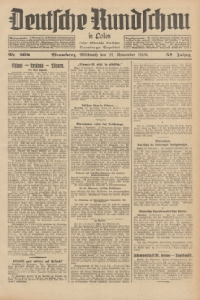 Deutsche Rundschau in Polen : früher Ostdeutsche Rundschau, Bromberger Tageblatt. Jg.52, Nr. 268 (21 November 1928) + dod.