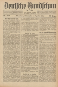 Deutsche Rundschau in Polen : früher Ostdeutsche Rundschau, Bromberger Tageblatt. Jg.52, Nr. 280 (5 Dezember 1928) + dod.