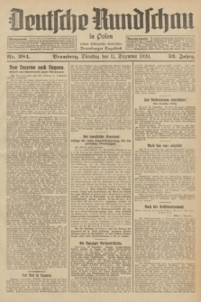 Deutsche Rundschau in Polen : früher Ostdeutsche Rundschau, Bromberger Tageblatt. Jg.52, Nr. 284 (11 Dezember 1928) + dod.