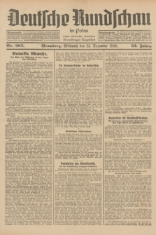 Deutsche Rundschau in Polen : früher Ostdeutsche Rundschau, Bromberger Tageblatt. Jg.52, Nr. 285 (12 Dezember 1928) + dod.