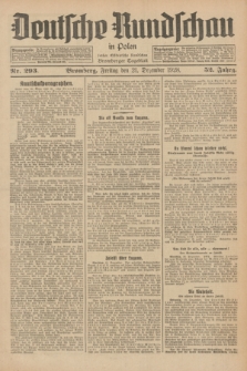 Deutsche Rundschau in Polen : früher Ostdeutsche Rundschau, Bromberger Tageblatt. Jg.52, Nr. 293 (21 Dezember 1928) + dod.