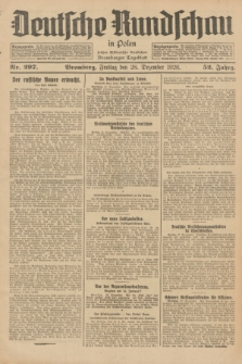 Deutsche Rundschau in Polen : früher Ostdeutsche Rundschau, Bromberger Tageblatt. Jg.52, Nr. 297 (28 Dezember 1928) + dod.