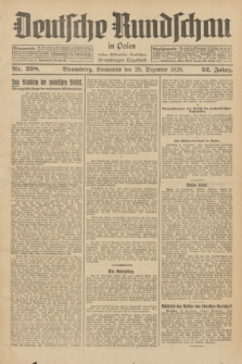 Deutsche Rundschau in Polen : früher Ostdeutsche Rundschau, Bromberger Tageblatt. Jg.52, Nr. 298 (29 Dezember 1928) + dod.