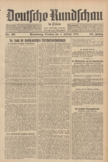 Deutsche Rundschau in Polen : früher Ostdeutsche Rundschau, Bromberger Tageblatt. Jg.53, Nr. 29 (5 Februar 1929) + dod.