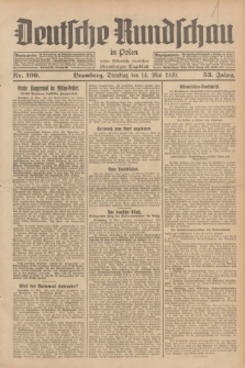 Deutsche Rundschau in Polen : früher Ostdeutsche Rundschau, Bromberger Tageblatt. Jg.53, Nr. 109 (14 Mai 1929) + dod.