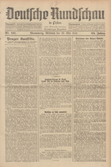 Deutsche Rundschau in Polen : früher Ostdeutsche Rundschau, Bromberger Tageblatt. Jg.53, Nr. 121 (29 Mai 1929) + dod.