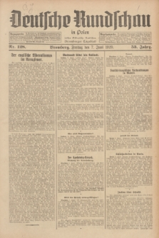 Deutsche Rundschau in Polen : früher Ostdeutsche Rundschau, Bromberger Tageblatt. Jg.53, Nr. 128 (7 Juni 1929) + dod.
