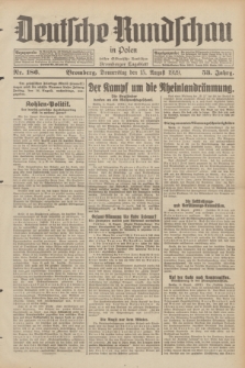 Deutsche Rundschau in Polen : früher Ostdeutsche Rundschau, Bromberger Tageblatt. Jg.53, Nr. 186 (15 August 1929) + dod.