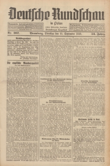 Deutsche Rundschau in Polen : früher Ostdeutsche Rundschau, Bromberger Tageblatt. Jg.53, Nr. 207 (10 September 1929) + dod.