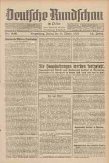 Deutsche Rundschau in Polen : früher Ostdeutsche Rundschau, Bromberger Tageblatt. Jg.53, Nr. 240 (18 Oktober 1929) + dod.