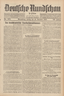 Deutsche Rundschau in Polen : früher Ostdeutsche Rundschau, Bromberger Tageblatt. Jg.53, Nr. 275 (29 November 1929) + dod.