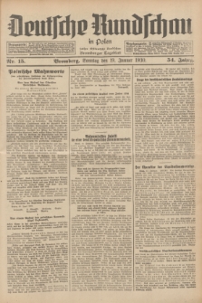 Deutsche Rundschau in Polen : früher Ostdeutsche Rundschau, Bromberger Tageblatt. Jg.54, Nr. 15 (19 Januar 1930) + dod.