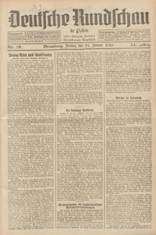 Deutsche Rundschau in Polen : früher Ostdeutsche Rundschau, Bromberger Tageblatt. Jg.54, Nr. 19 (24 Januar 1930) + dod.