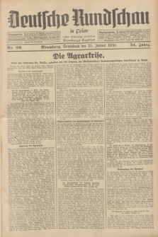 Deutsche Rundschau in Polen : früher Ostdeutsche Rundschau, Bromberger Tageblatt. Jg.54, Nr. 20 (25 Januar 1930) + dod.