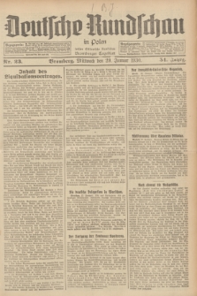 Deutsche Rundschau in Polen : früher Ostdeutsche Rundschau, Bromberger Tageblatt. Jg.54, Nr. 23 (29 Januar 1930) + dod.