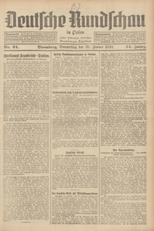 Deutsche Rundschau in Polen : früher Ostdeutsche Rundschau, Bromberger Tageblatt. Jg.54, Nr. 24 (30 Januar 1930) + dod.