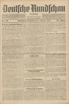 Deutsche Rundschau in Polen : früher Ostdeutsche Rundschau, Bromberger Tageblatt. Jg.54, Nr. 26 (1 Februar 1930) + dod.