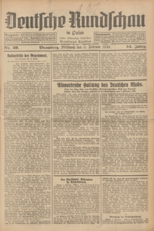 Deutsche Rundschau in Polen : früher Ostdeutsche Rundschau, Bromberger Tageblatt. Jg.54, Nr. 29 (5 Februar 1930) + dod.