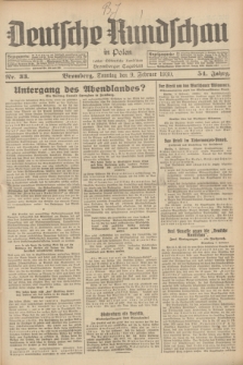 Deutsche Rundschau in Polen : früher Ostdeutsche Rundschau, Bromberger Tageblatt. Jg.54, Nr. 33 (9 Februar 1930) + dod.