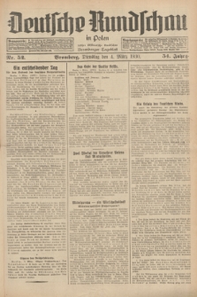 Deutsche Rundschau in Polen : früher Ostdeutsche Rundschau, Bromberger Tageblatt. Jg.54, Nr. 52 (4 März 1930) + dod.