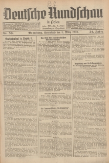 Deutsche Rundschau in Polen : früher Ostdeutsche Rundschau, Bromberger Tageblatt. Jg.54, Nr. 56 (8 März 1930) + dod.