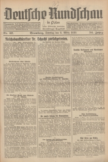 Deutsche Rundschau in Polen : früher Ostdeutsche Rundschau, Bromberger Tageblatt. Jg.54, Nr. 57 (9 März 1930) + dod.