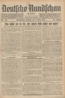 Deutsche Rundschau in Polen : früher Ostdeutsche Rundschau, Bromberger Tageblatt. Jg.54, Nr. 58 (11 März 1930) + dod.